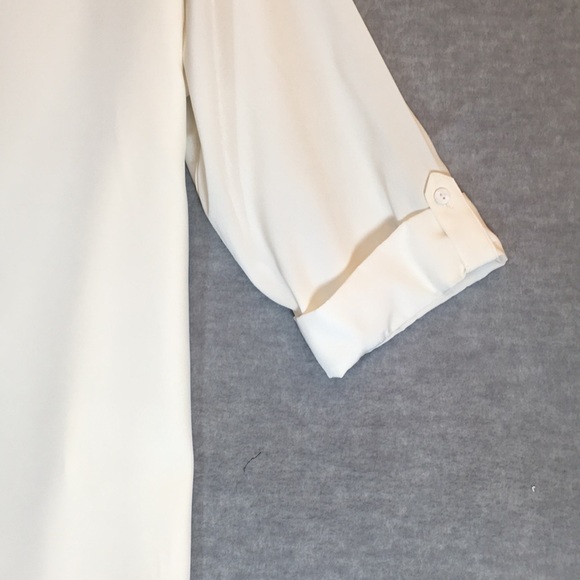 CHICO’S Winter White Comfy Versatile Wardrobe Staple Oversized Long Line Tunic - Picture 5 of 16